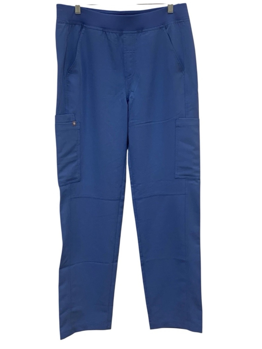 Figs Axim Straight Leg Scrub Pants Mens Sz Medium Ceil Blue Interior Drawstring